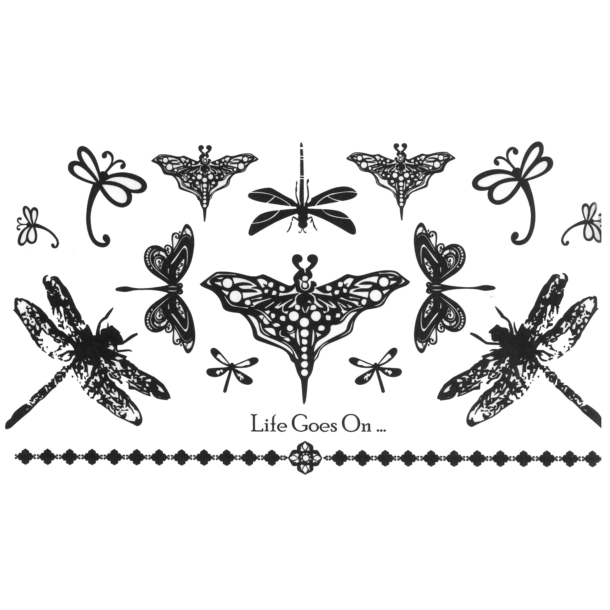 Tatuaj temporar -Life Goes On- 17x10cm