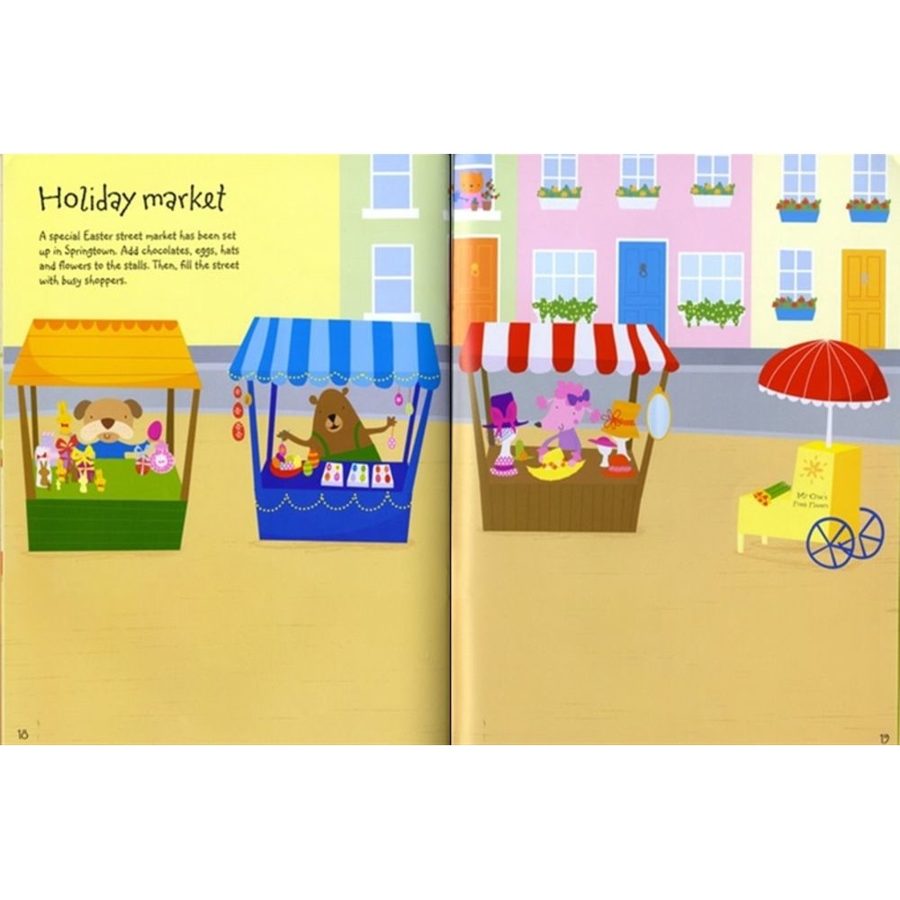 Книга за занимания "Easter sticker book", 5 години+, Usborne eMAG.bg