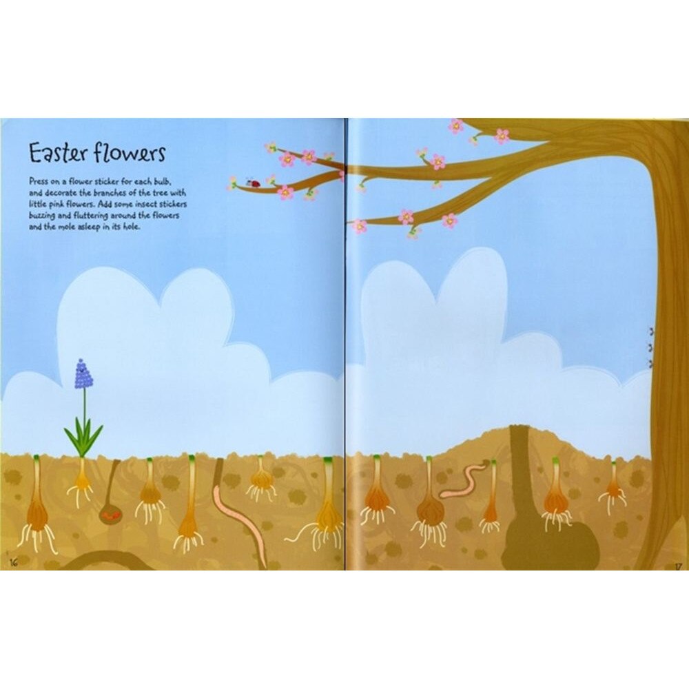 Книга за занимания "Easter sticker book", 5 години+, Usborne eMAG.bg