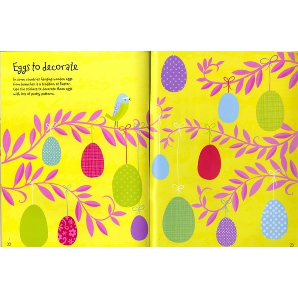 Книга за занимания "Easter sticker book", 5 години+, Usborne eMAG.bg