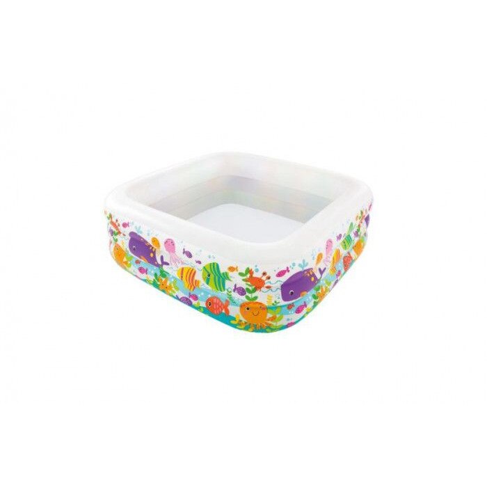 Piscina copii gonflabila cu pesti pentru plaja sau gradina , 159x50 cm , ATS , din vinil + kit de reparat