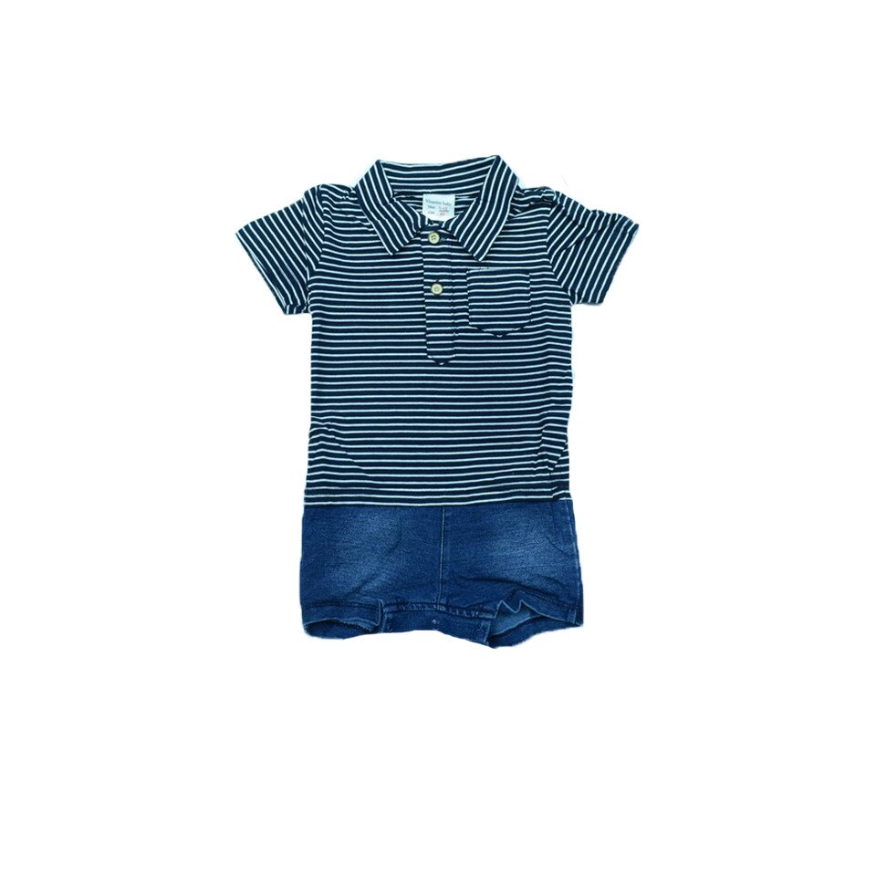 Salopeta de vara pentru baieti Vitamins TZ1626, Multicolor, 86