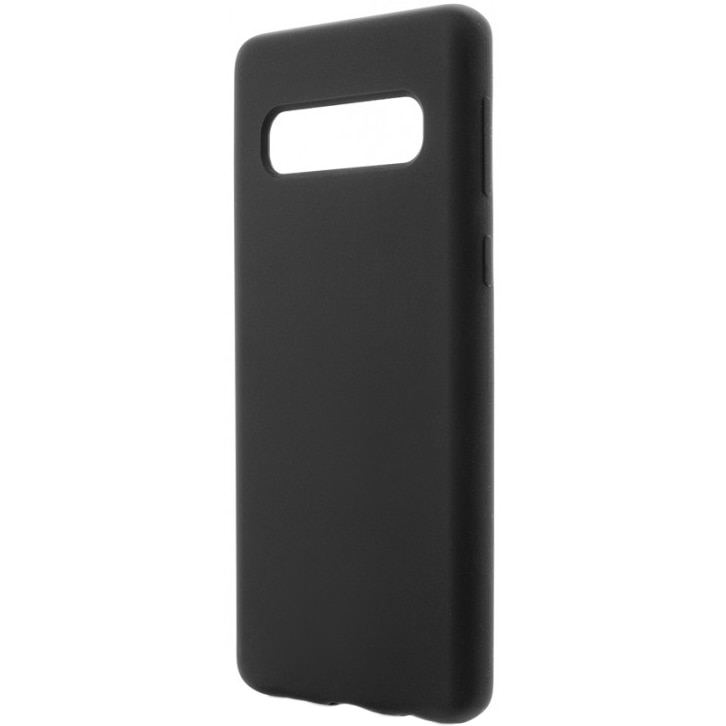 Husa de protectie Vetter Clip-On Soft Touch Silk Series pentru Samsung Galaxy S10, Black