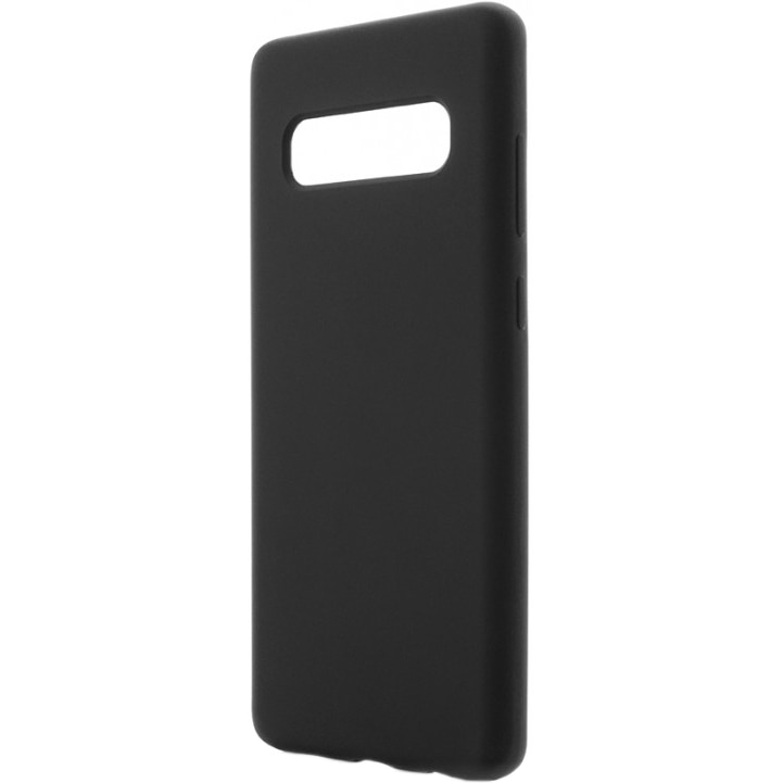 Husa de protectie Vetter Clip-On Soft Touch Silk Series pentru Samsung Galaxy S10+, Black