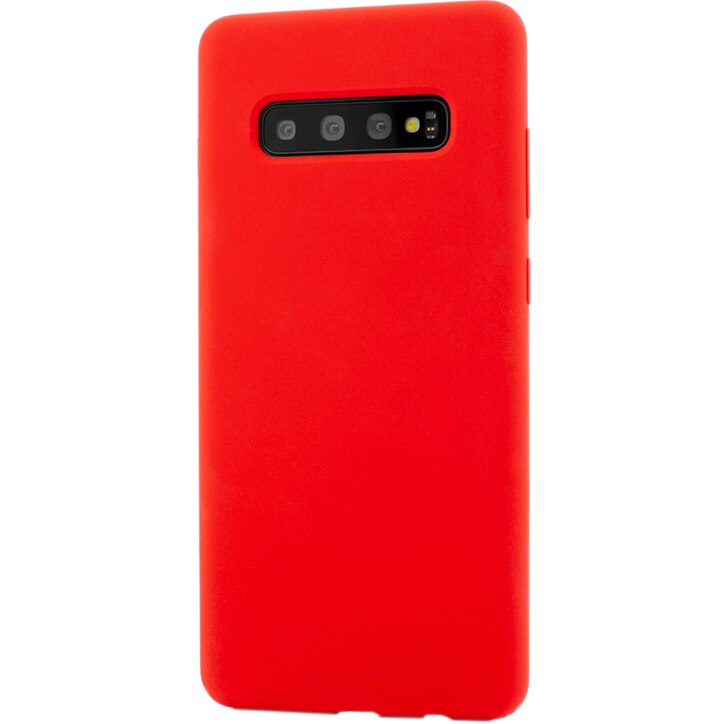 Husa de protectie Vetter Clip-On Soft Touch Silk Series pentru Samsung Galaxy S10+, Red