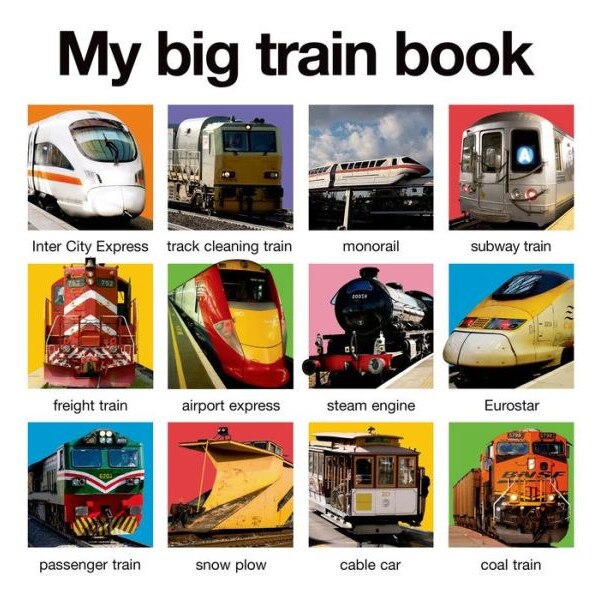 My Big Train Book de Roger Priddy