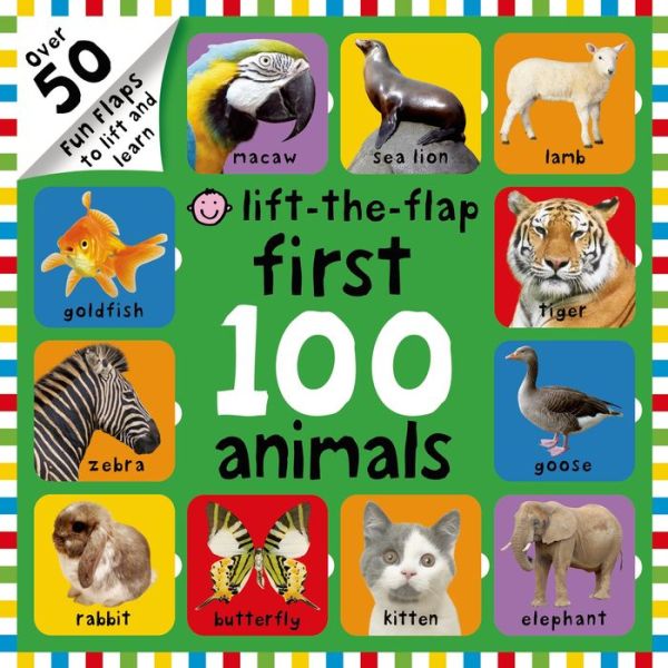 First 100 Animals Lift-The-Flap de Roger Priddy