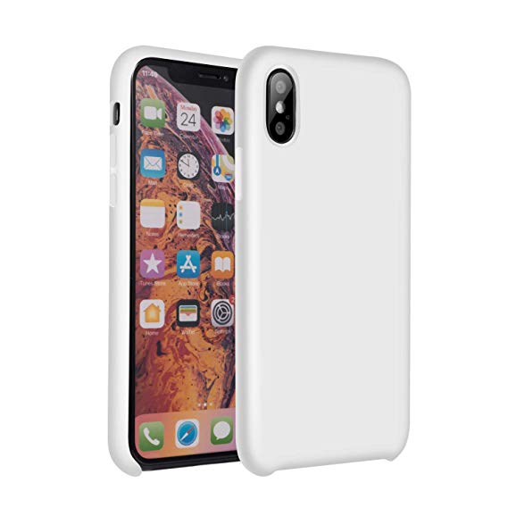Husa Apple iPhone X , silicon antisoc Alb MyStyle