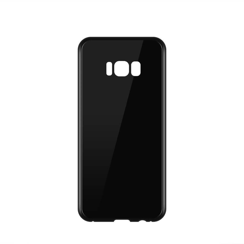 Husa Magnetica , cu Sticla Securizata , Samsung Galaxy S8 Plus G955, Negru
