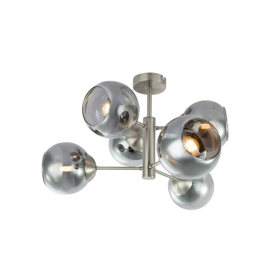 Plafoniera Sanza Globo 6xE14 25W nichel mat