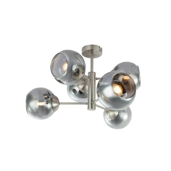 Plafoniera Sanza Globo 6xE14 25W nichel mat Plafoniera Sanza Globo 6xE14 25W nichel mat