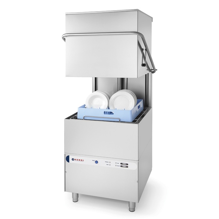 Masina profesionala de spalat vase cu capota si pompa de detergent K1500 Hendi 8600 W750x880x(H)1390 mm Inox