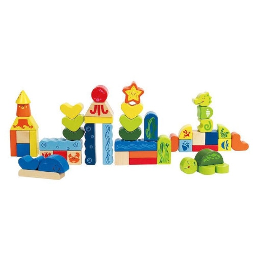 Set Hape 50 de Cuburi Calatorie in Mare