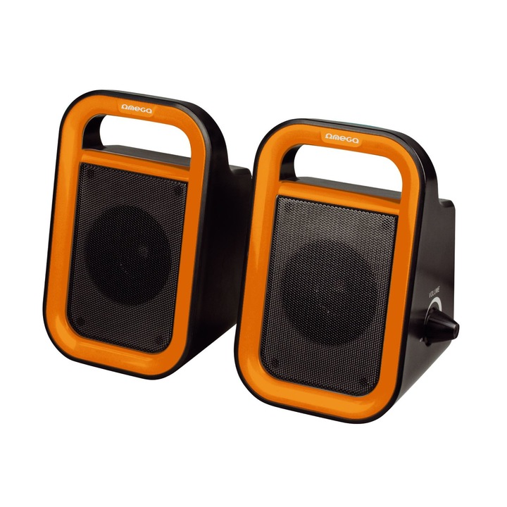 Hangszórók Omega 2.0 OG-119BO fekete/narancs 2x3W RMS USB