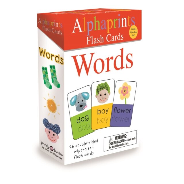 Alphaprints: Wipe Clean Flash Cards Words de Roger Priddy