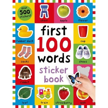 First 100 Words Sticker Book de Roger Priddy First 100 Words Sticker Book de Roger Priddy