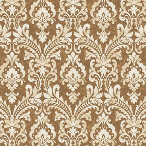 Tapet clasic Verde II VD219173 Auriu/Maro 0.53m X 10m