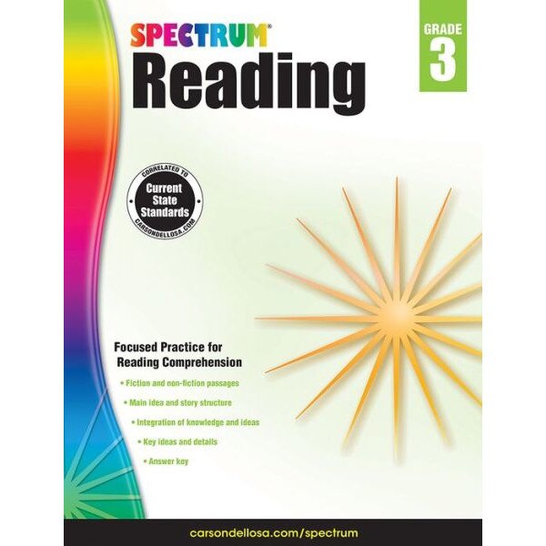 Spectrum Reading Workbook, Grade 3 de Spectrum