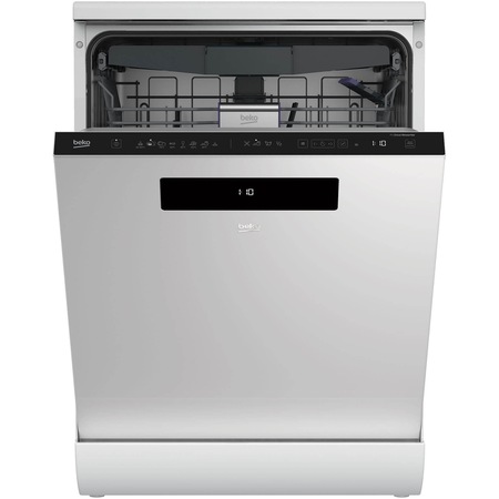 Masina de spalat vase Beko DEN38530WAD,15 seturi, 8 programe, Clasa A+++, Motor ProSmart Inverter, Autodosing, SteamGloss, AquaIntense, Alb