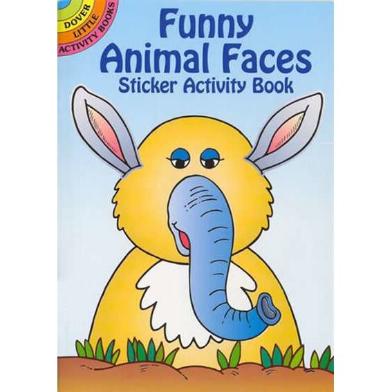 Funny Animal Faces Sticker Activity Book de Fran Newman-D'Amico