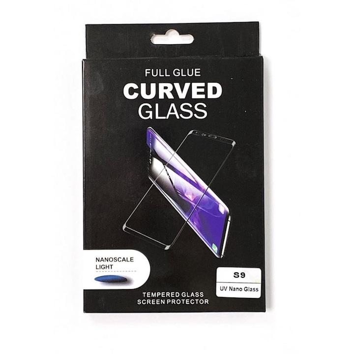 Стъклен протектор Curved Liquid Glass Protector с UV LED лампа Samsung Galaxy S9