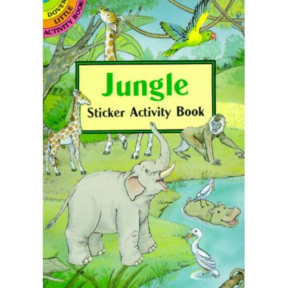 Jungle Sticker Activity Book de Cathy Beylon