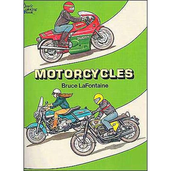 Motorcycles Coloring Book de Bruce LaFontaine
