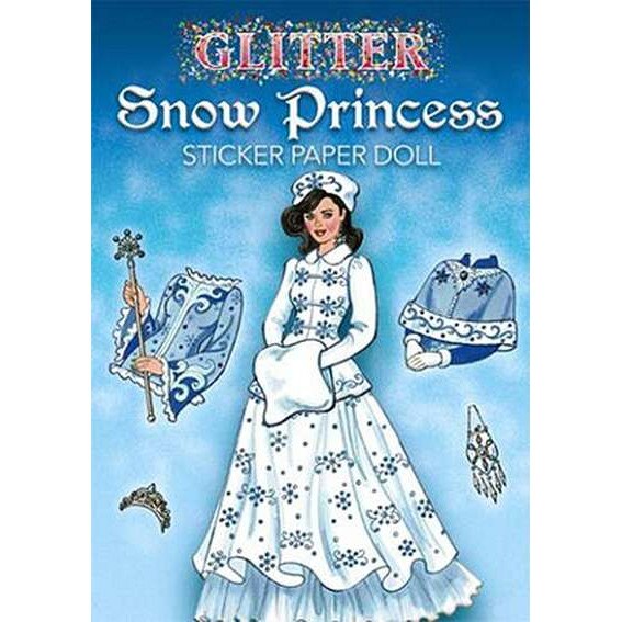 Glitter Snow Princess Sticker Paper Doll de Eileen Rudisill Miller