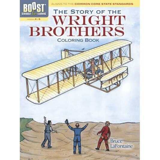 The Story of the Wright Brothers Coloring Book de Bruce LaFontaine