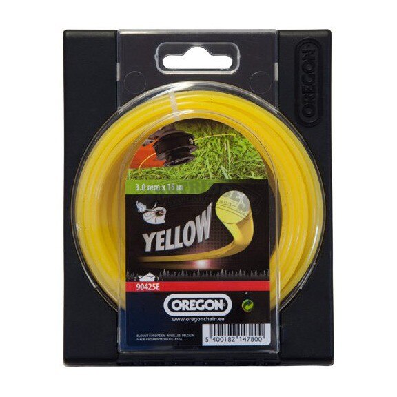 Fir motocoasa Trimmy Oregon, profil rotund, PVC, 3 mm x 15 m