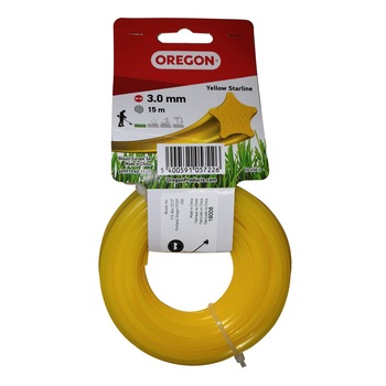 Fir motocoasa Trimmy Oregon, profil stea, PVC, 3.0 mm x 15 m Fir motocoasa Trimmy Oregon, profil stea, PVC, 3.0 mm x 15 m