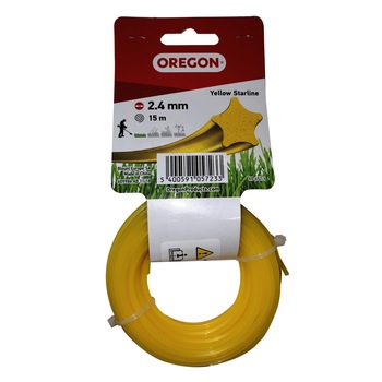 Fir motocoasa Trimmy Oregon, profil stea, PVC, 2.7 mm x 15 m Fir motocoasa Trimmy Oregon, profil stea, PVC, 2.7 mm x 15 m