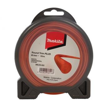 Fir motocoasa Makita Trim Plus 369224602, profil rotund, PVC, 2.4 mm x 15 m Fir motocoasa Makita Trim Plus 369224602, profil rotund, PVC, 2.4 mm x 15 m
