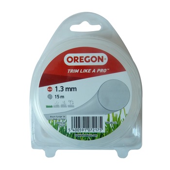 Fir motocoasa Trimmy Oregon, profil rotund, PVC, transparent, 1.3 mm x 15 m Fir motocoasa Trimmy Oregon, profil rotund, PVC, transparent, 1.3 mm x 15 m