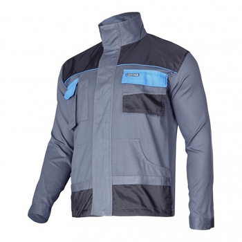 Jacheta lucru subtire bumbac, 7 buzunare, mansete ajustabile, orificii ventilatie, marime 2L/54 Jacheta lucru subtire bumbac, 7 buzunare, mansete ajustabile, orificii ventilatie, marime 2L/54