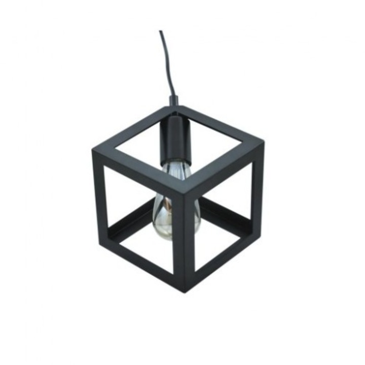 Pendul E27 cub negru