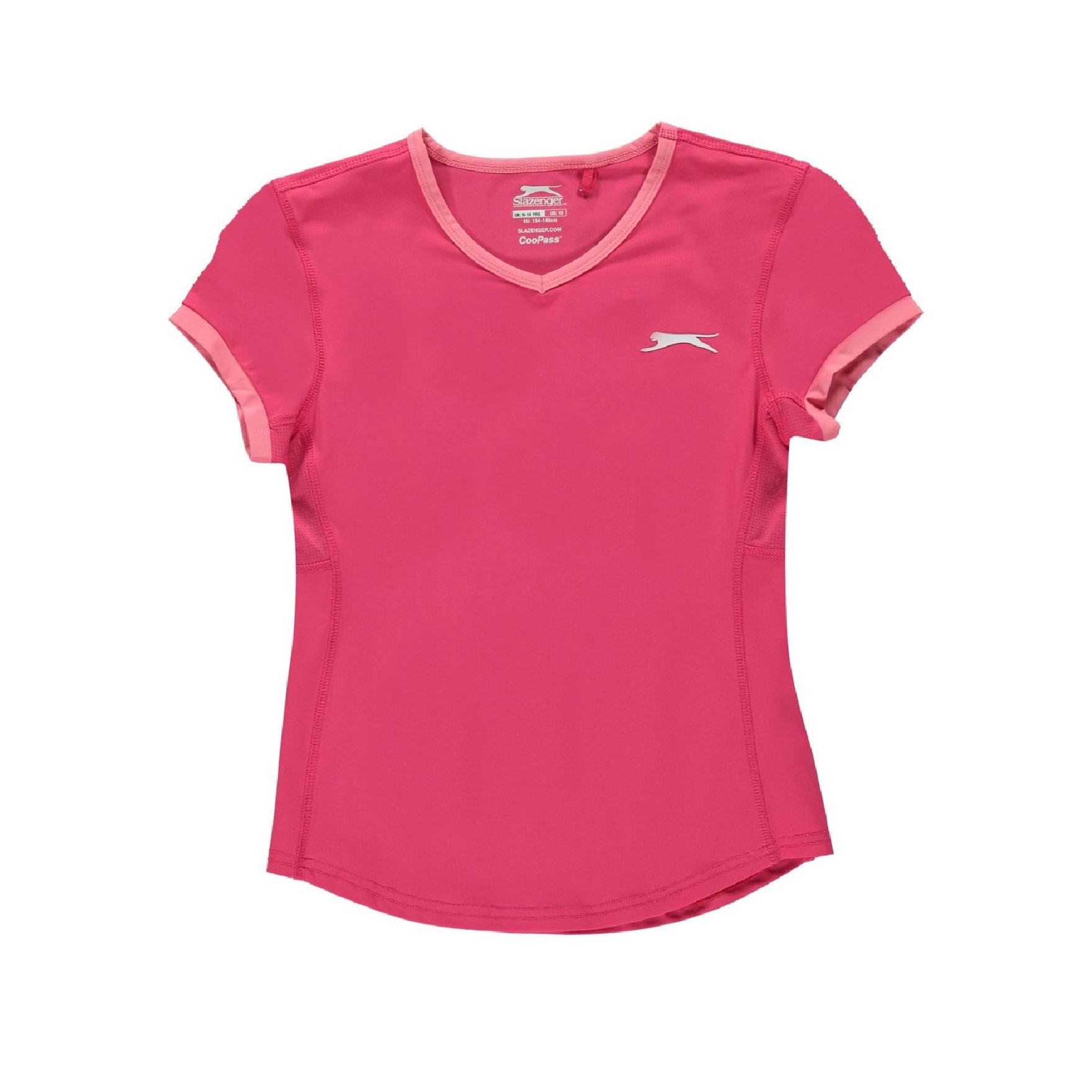 Tricou cu maneci scurte Slazenger Court Tee, Roz, 13 XLG