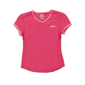 Tricou cu maneci scurte Slazenger Court Tee, Roz, 13 XLG Tricou cu maneci scurte Slazenger Court Tee, Roz, 13 XLG