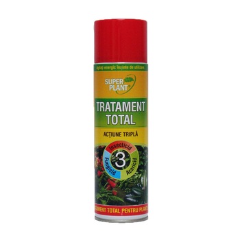 Spray Tratament Total Actiune Tripla pentru plante Super Plant 500 ml Spray Tratament Total Actiune Tripla pentru plante Super Plant 500 ml