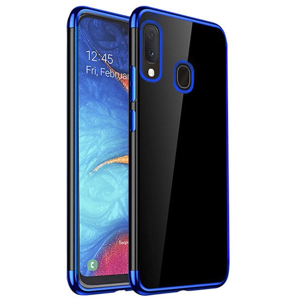 Husa Samsung Galaxy A20E TPU Transparenta / Blue