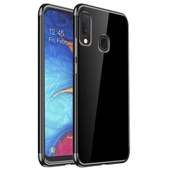 Husa Samsung Galaxy A20E TPU Transparenta / Black