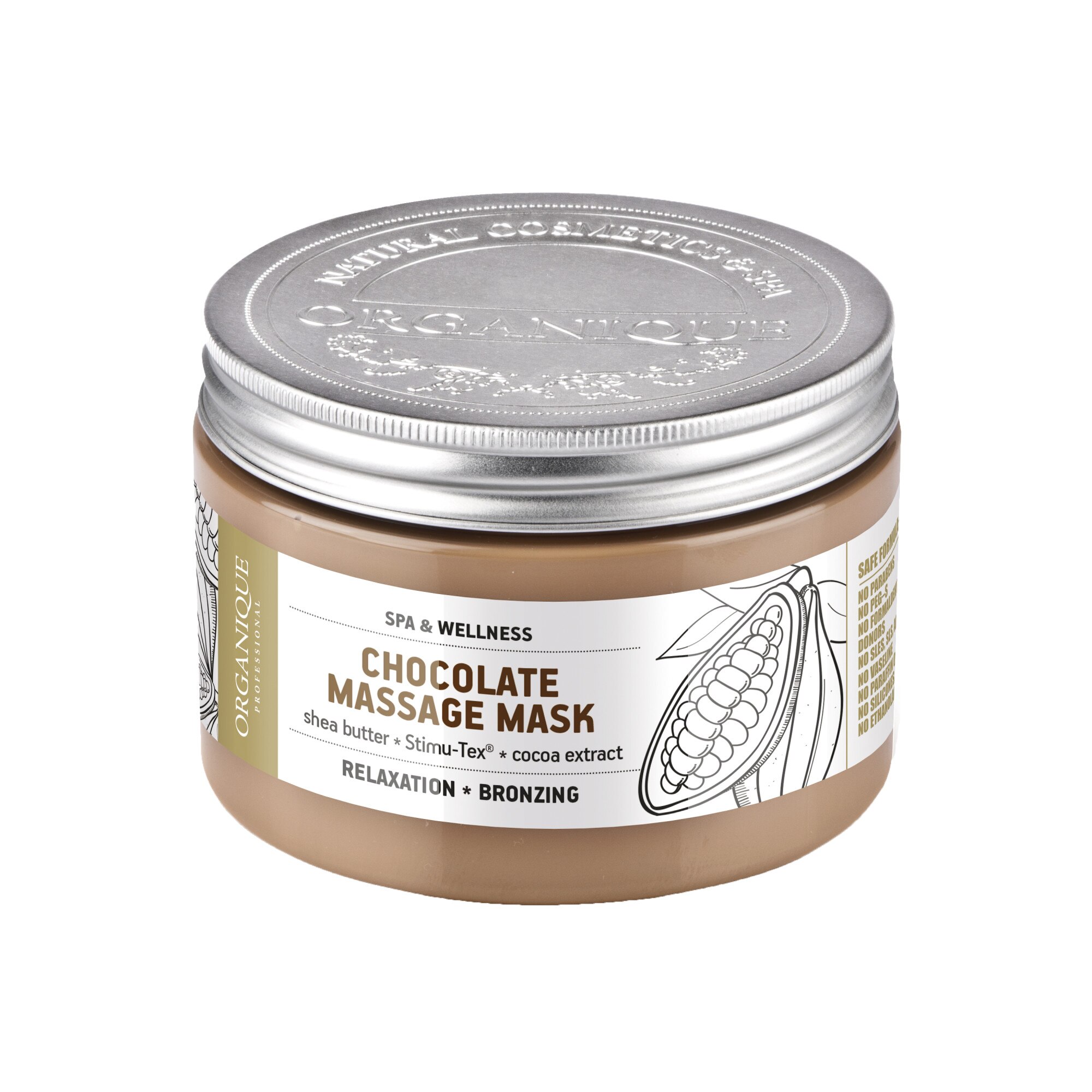 Masca corporala cu ciocolata, Organique, 100 ml