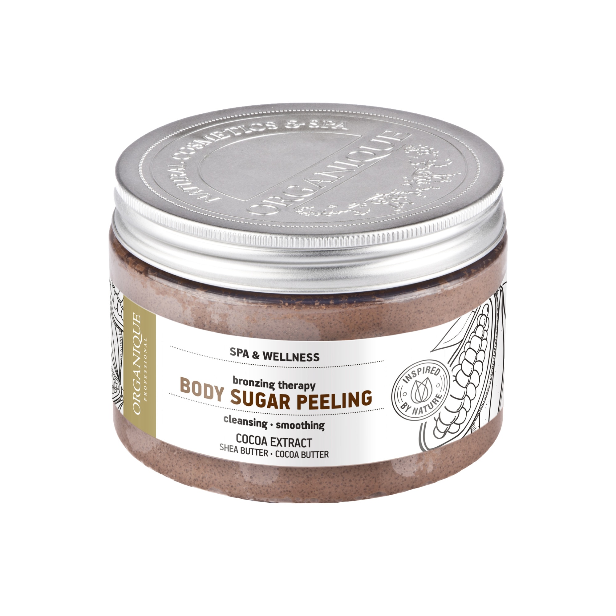 Exfoliant corporal cu ciocolata, Organique, 100 ml