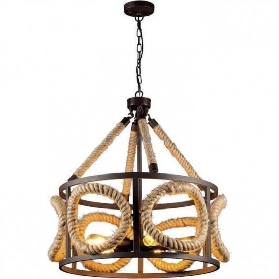 Pendul 6 becuri E27 Rope 955ROPE5R ELMARK