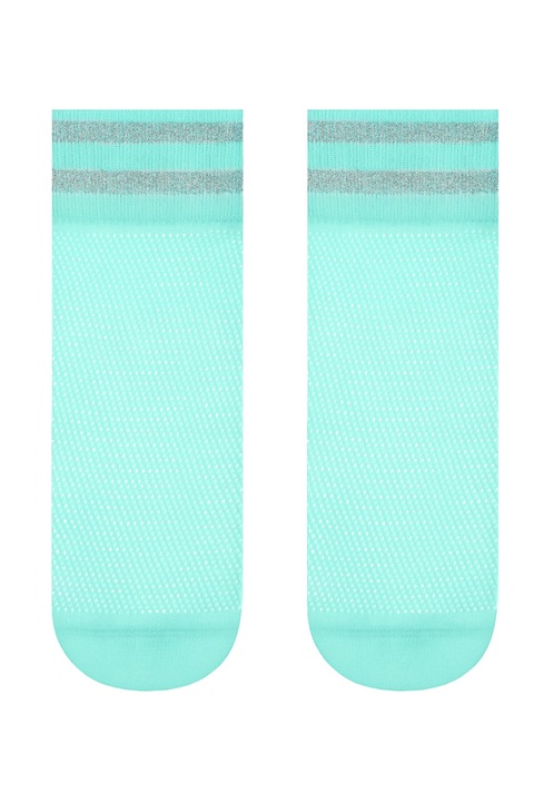 Чорапи от полиамид с мрежа и лурекс, Conte Elegant Fantasy 132, Тюркоаз 36-39