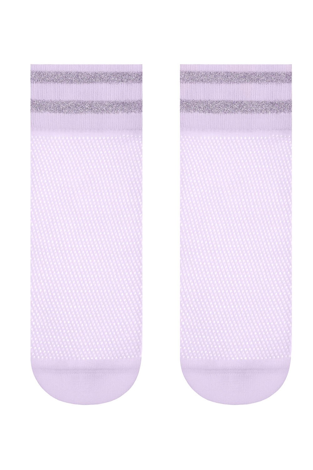 Sosete poliamida cu plasa si lurex, Conte Elegant Fantasy 132, Violet 36-39