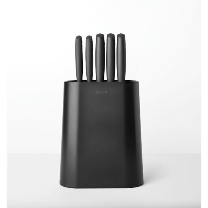 Блок с ножове Brabantia, 5 бр. Tasty+, Dark, Сив