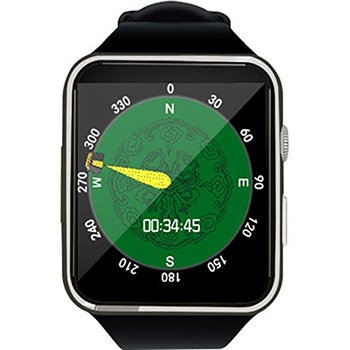 Ceas Smartwatch pentru musulmani cu ecran curbat si camera video, Bluetooth, Cartela Sim, Facebook, WhatsApp, TFCard, pentru IOS, Android, Samsung, Pyramid®, Negru Ceas Smartwatch pentru musulmani cu ecran curbat si camera video, Bluetooth, Cartela Sim, Facebook, WhatsApp, TFCard, pentru IOS, Android, Samsung, Pyramid®, Negru
