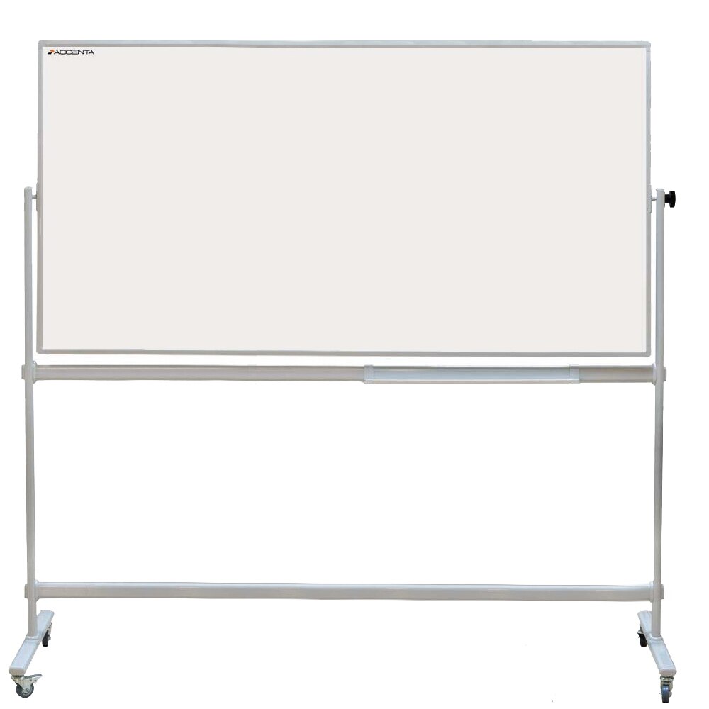 Whiteboard rotativ, ACCENTA, 90x180 cm, mobil