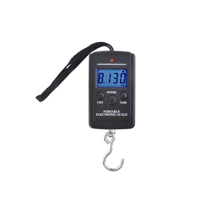 Портативна цифрова ръчна везна Iso Trade, Капацитет 40 кг